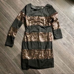 Sequin Striped Mini